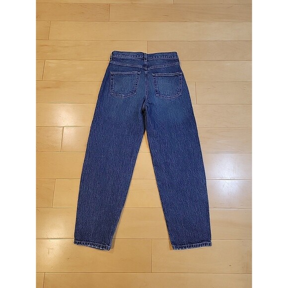 AYR Denim The Beat Barrel Leg Jeans Medium Wash Ankle High Rise Size 24 Preppy - Picture 6 of 9